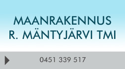 Maanrakennus R.Mäntyjärvi Tmi logo